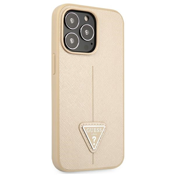 Guess dėklas iPhone 13/13 Pro – smėlinis