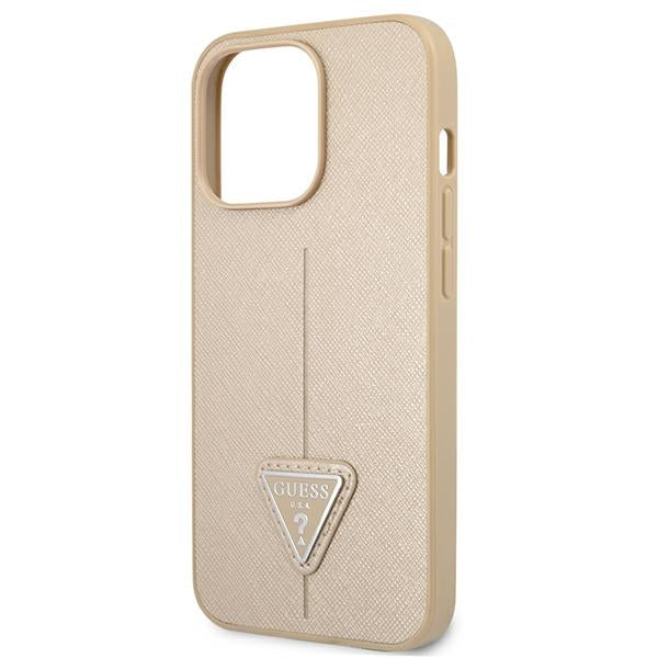 Guess dėklas iPhone 13/13 Pro – smėlinis