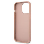 Guess Saffiano Triangle dėklas iPhone 13 Pro – rožinis
