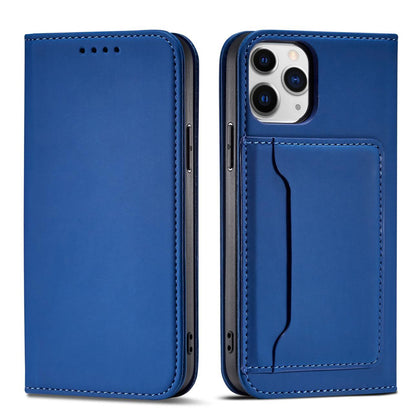 Magnet dėklas-piniginė iPhone 12 – mėlynas -- iPhone 12