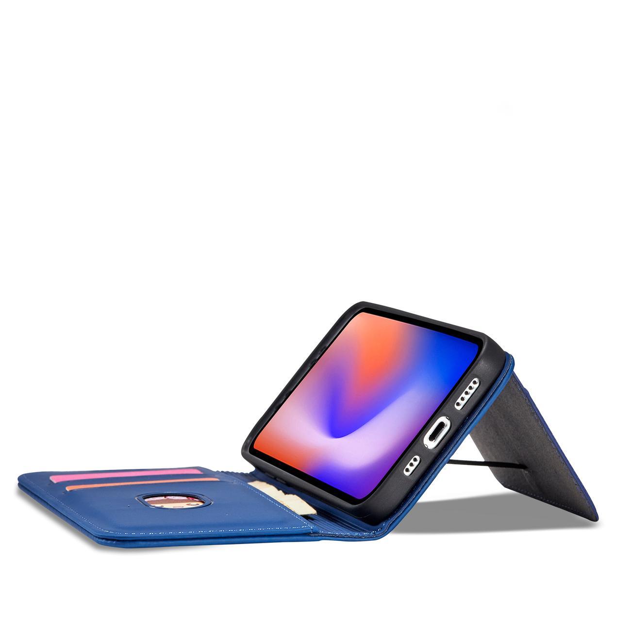 Magnet dėklas-piniginė iPhone 12 – mėlynas -- iPhone 12