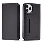 Magnetinis dėklas-piniginė iPhone 12 Pro – juodas -- iPhone 12 Pro