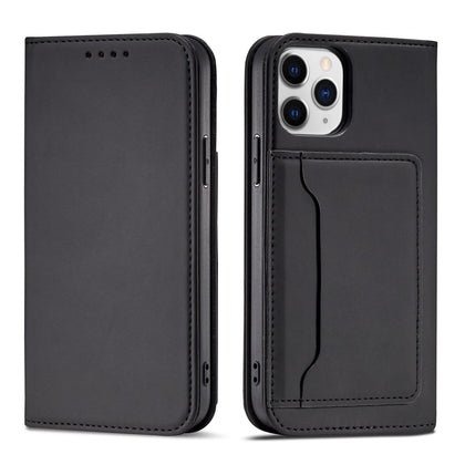Magnetinis dėklas-piniginė iPhone 12 Pro – juodas -- iPhone 12 Pro