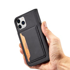 Magnetinis dėklas-piniginė iPhone 12 Pro – juodas -- iPhone 12 Pro