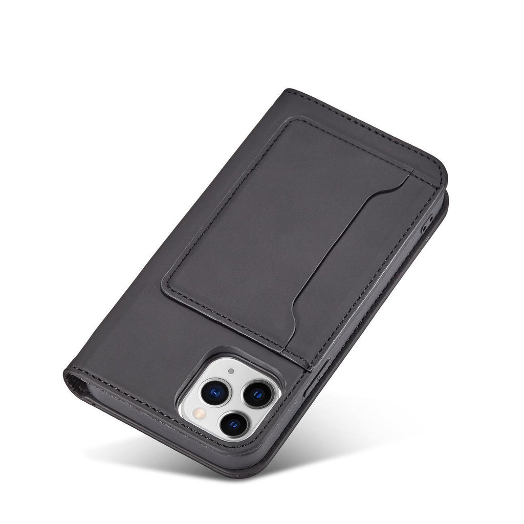 Magnetinis dėklas-piniginė iPhone 12 Pro – juodas -- iPhone 12 Pro