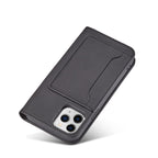 Magnetinis dėklas-piniginė iPhone 12 Pro – juodas -- iPhone 12 Pro