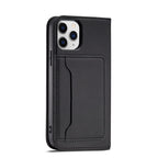 Magnetinis dėklas-piniginė iPhone 12 Pro – juodas -- iPhone 12 Pro