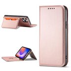 Magnetinis dėklas-piniginė iPhone 12 Pro – rožinis -- iPhone 12 Pro