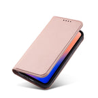 Magnetinis dėklas-piniginė iPhone 12 Pro – rožinis -- iPhone 12 Pro