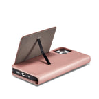 Magnetinis dėklas-piniginė iPhone 12 Pro – rožinis -- iPhone 12 Pro