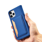 Magnetinis dėklas–piniginė iPhone 12 Pro Max – mėlynas -- iPhone 12 Pro Max