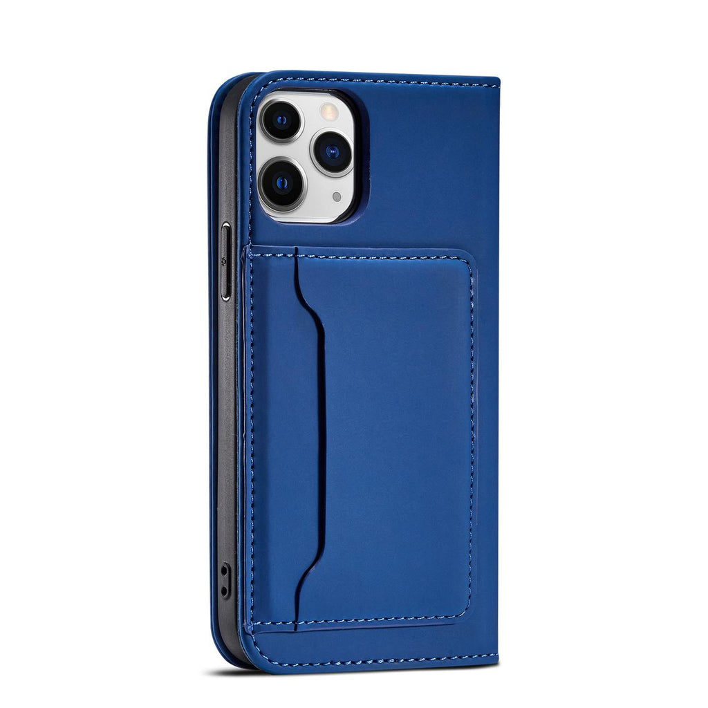 Magnetinis dėklas–piniginė iPhone 12 Pro Max – mėlynas -- iPhone 12 Pro Max