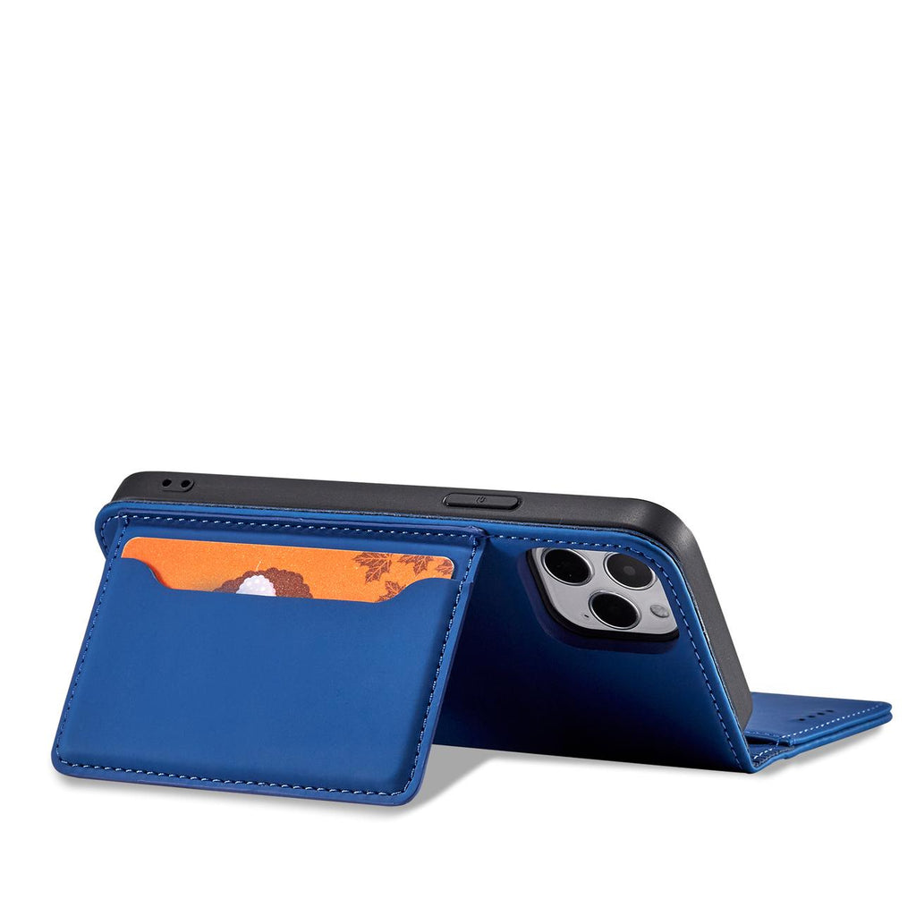 Magnetinis dėklas–piniginė iPhone 12 Pro Max – mėlynas -- iPhone 12 Pro Max