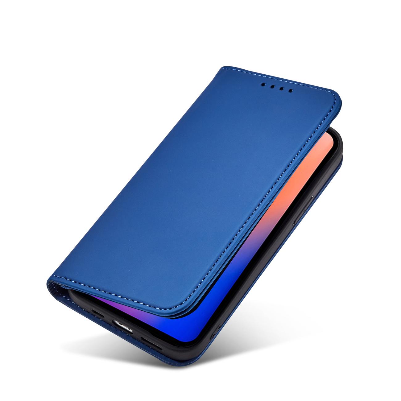 Magnetinis dėklas–piniginė iPhone 12 Pro Max – mėlynas -- iPhone 12 Pro Max