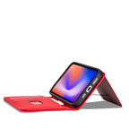 Magnetinis dėklas-piniginė iPhone 12 Pro Max – raudonas -- iPhone 12 Pro Max