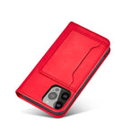 Magnet Card Case dėklas iPhone 13 Pro – raudonas