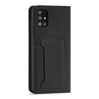 Magnet Card Case dėklas Samsung Galaxy A12 5G – juodas -- Samsung Galaxy A12