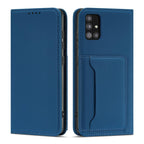 Magnetinis dėklas-piniginė Samsung Galaxy A12 5G – mėlynas -- Samsung Galaxy A12