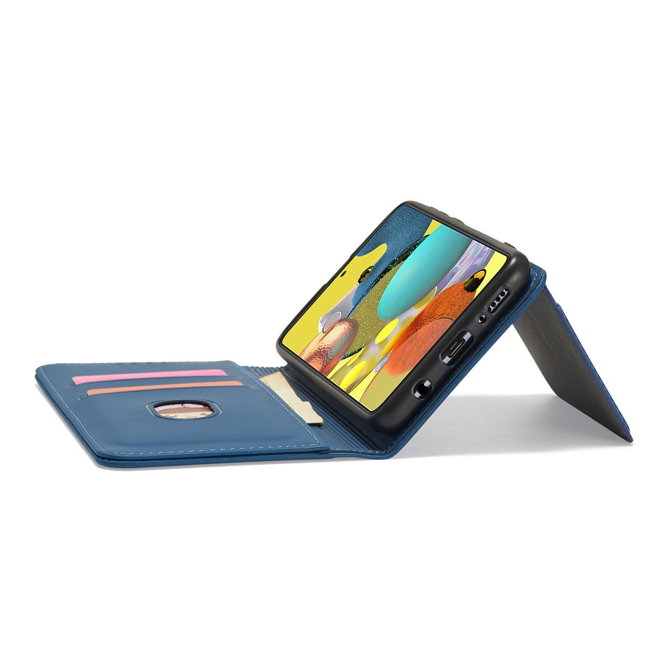 Magnetinis dėklas-piniginė Samsung Galaxy A12 5G – mėlynas -- Samsung Galaxy A12