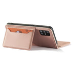 Magnetinis piniginės dėklas Samsung Galaxy A12 5G – rožinis -- Samsung Galaxy A12