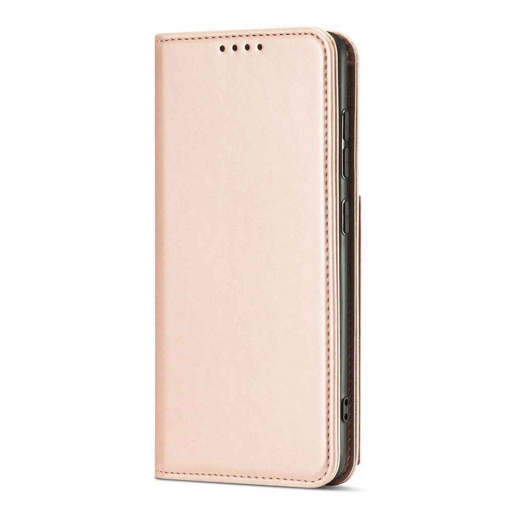 Magnetinis piniginės dėklas Samsung Galaxy A12 5G – rožinis -- Samsung Galaxy A12