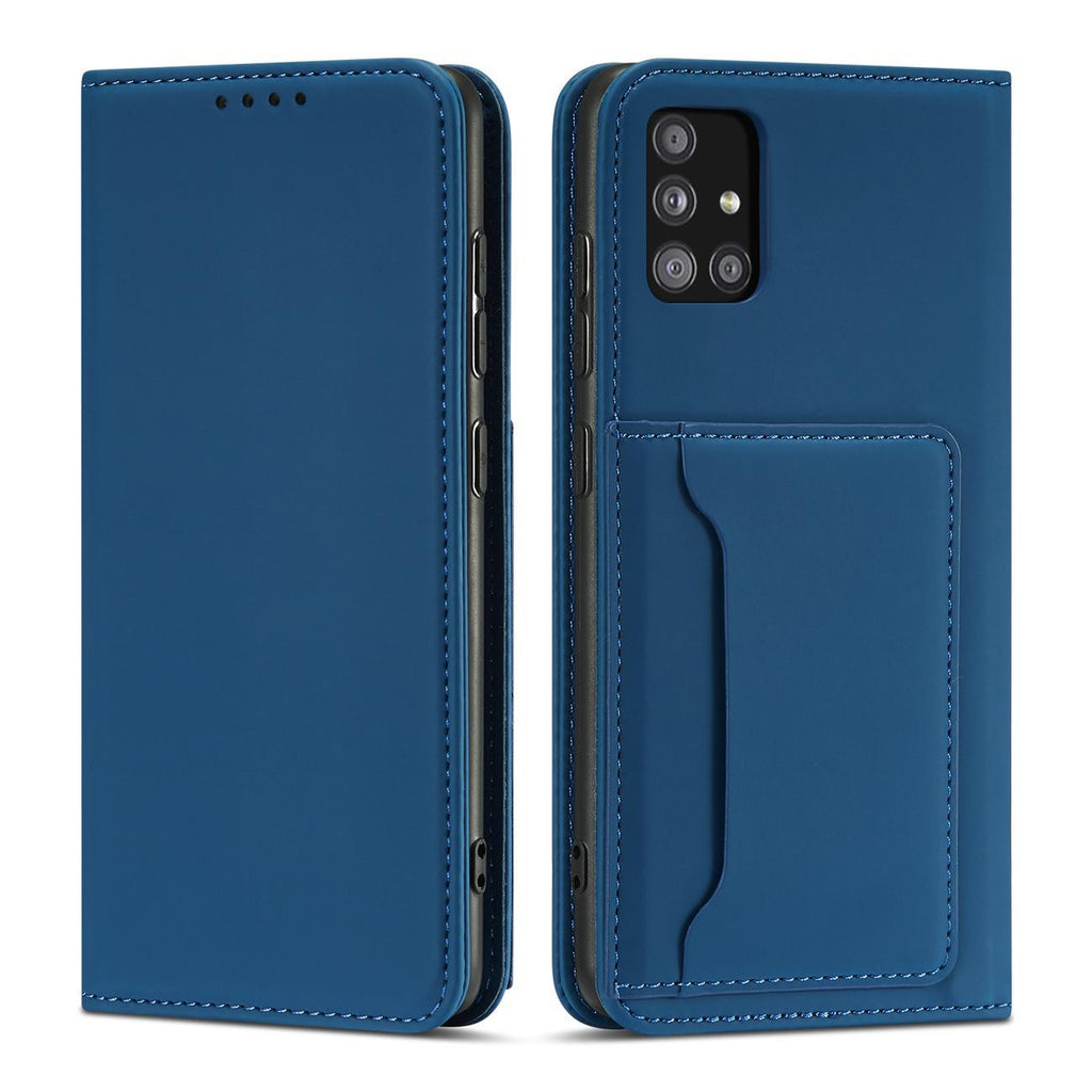 Magnet Card Case dėklas Samsung Galaxy A13 5G – mėlynas -- Samsung Galaxy A13