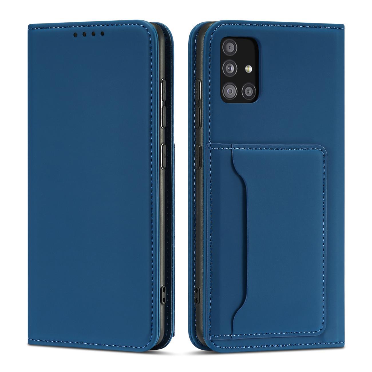 Magnet Card Case dėklas Samsung Galaxy A13 5G – mėlynas -- Samsung Galaxy A13