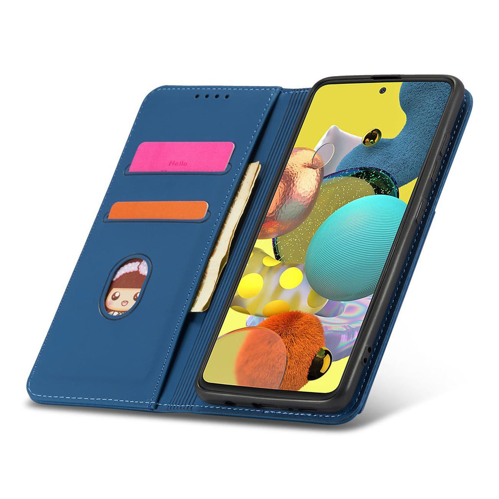 Magnet Card Case dėklas Samsung Galaxy A13 5G – mėlynas -- Samsung Galaxy A13