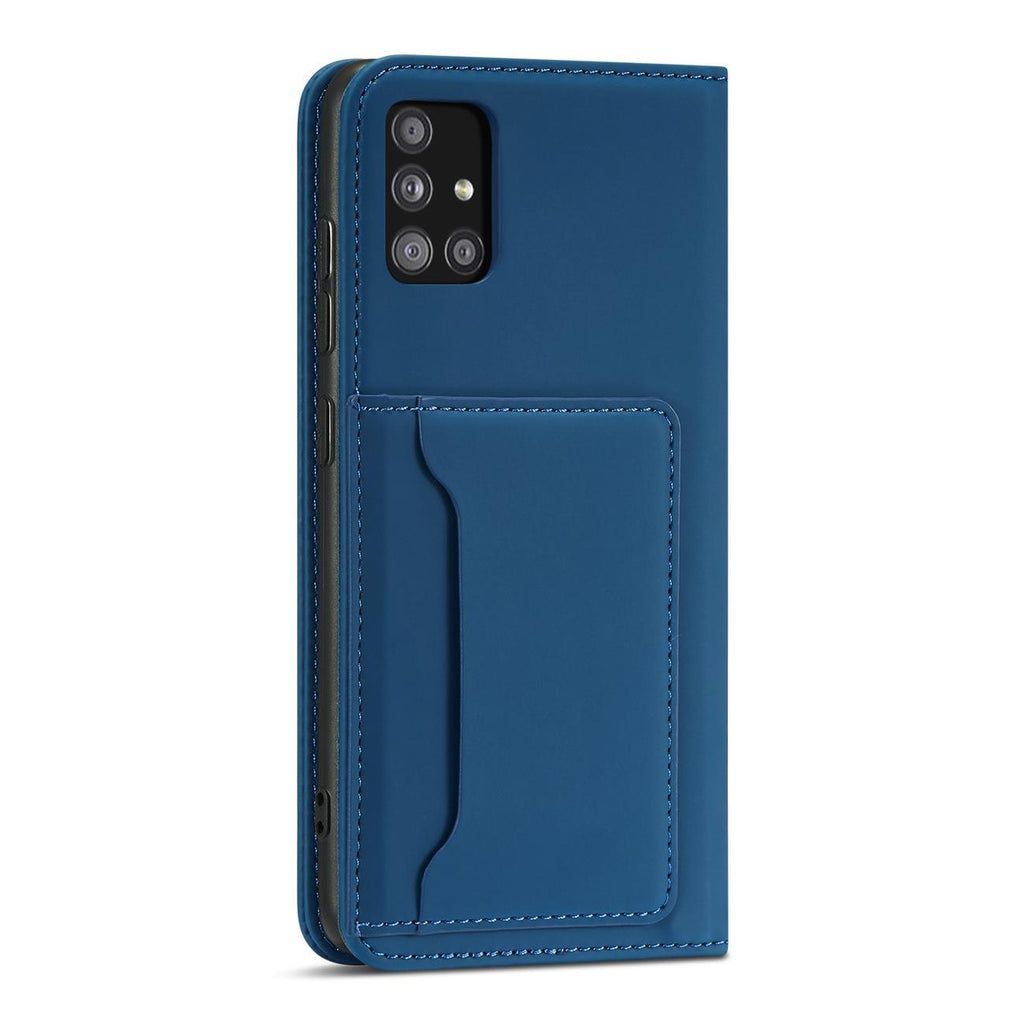 Magnet Card Case dėklas Samsung Galaxy A13 5G – mėlynas -- Samsung Galaxy A13
