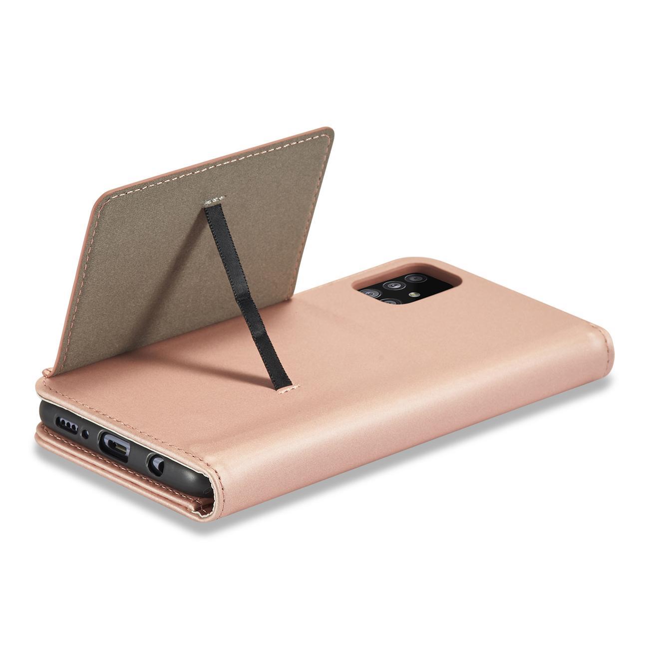 Magnet Card Case dėklas Samsung Galaxy A13 5G – rožinis -- Samsung Galaxy A13