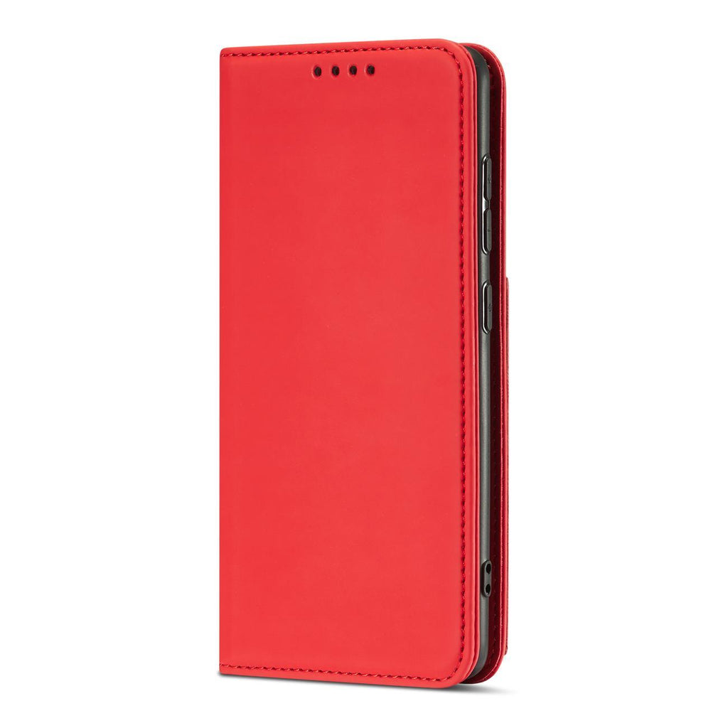 Magnet Card Case dėklas Samsung Galaxy A13 5G – raudonas -- Samsung Galaxy A13