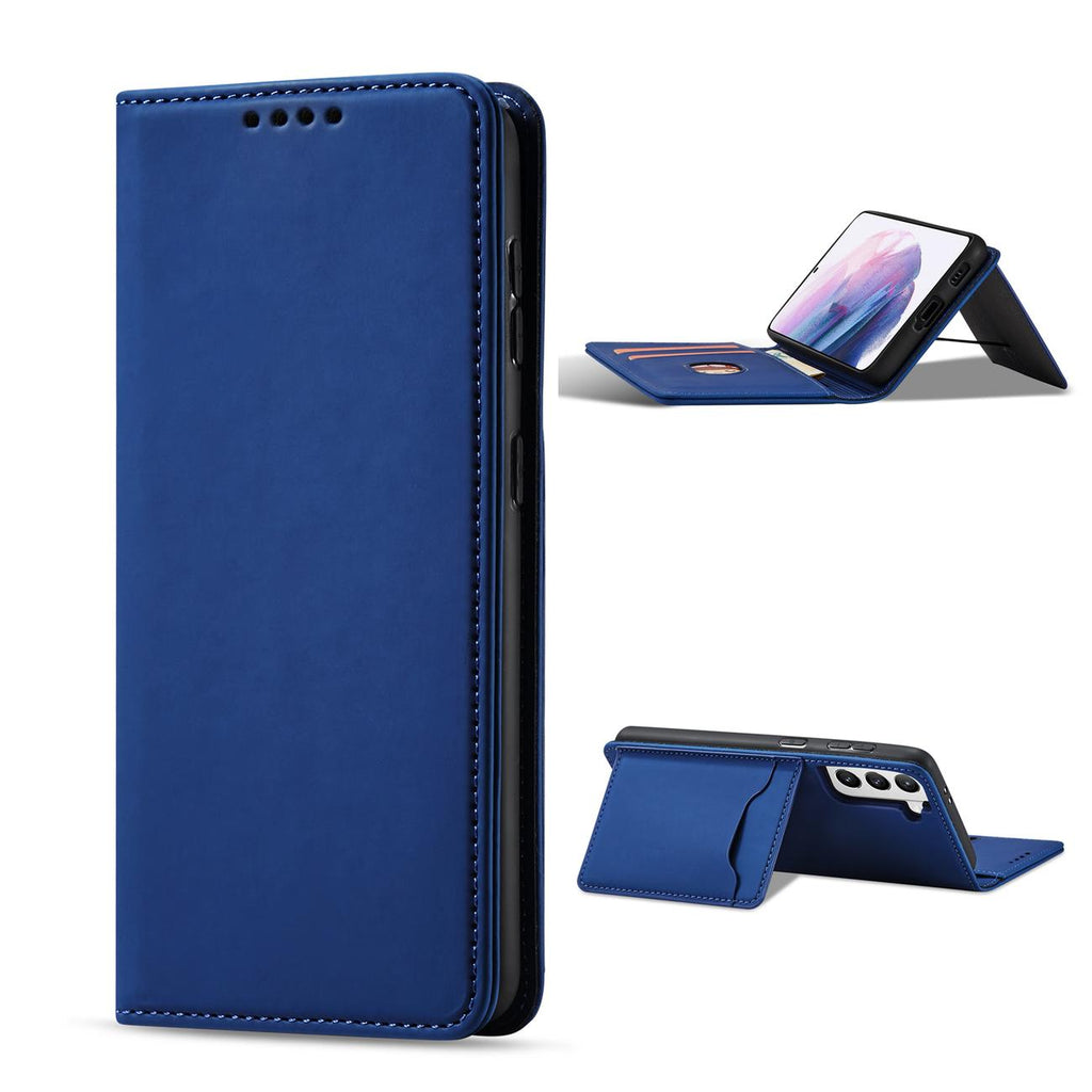 Magnet Card Case dėklas Samsung Galaxy S22+ – mėlynas -- Samsung Galaxy S22+
