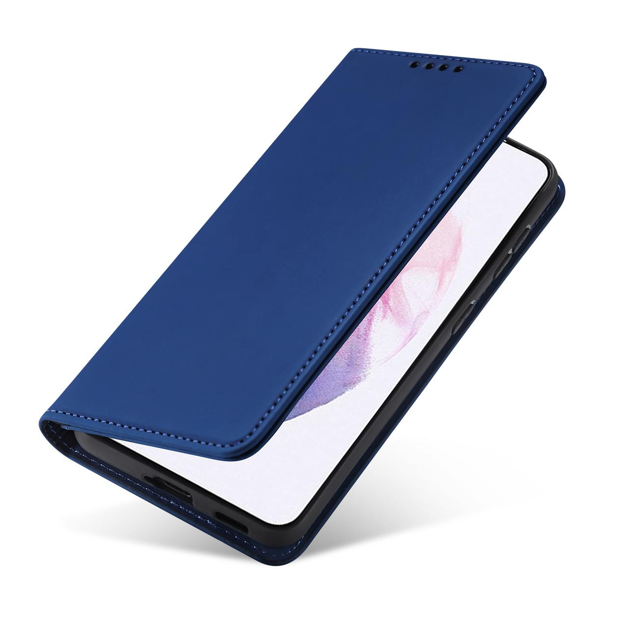 Magnet Card Case dėklas Samsung Galaxy S22+ – mėlynas -- Samsung Galaxy S22+