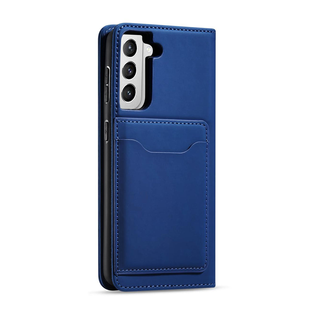 Magnet Card Case dėklas Samsung Galaxy S22+ – mėlynas -- Samsung Galaxy S22+