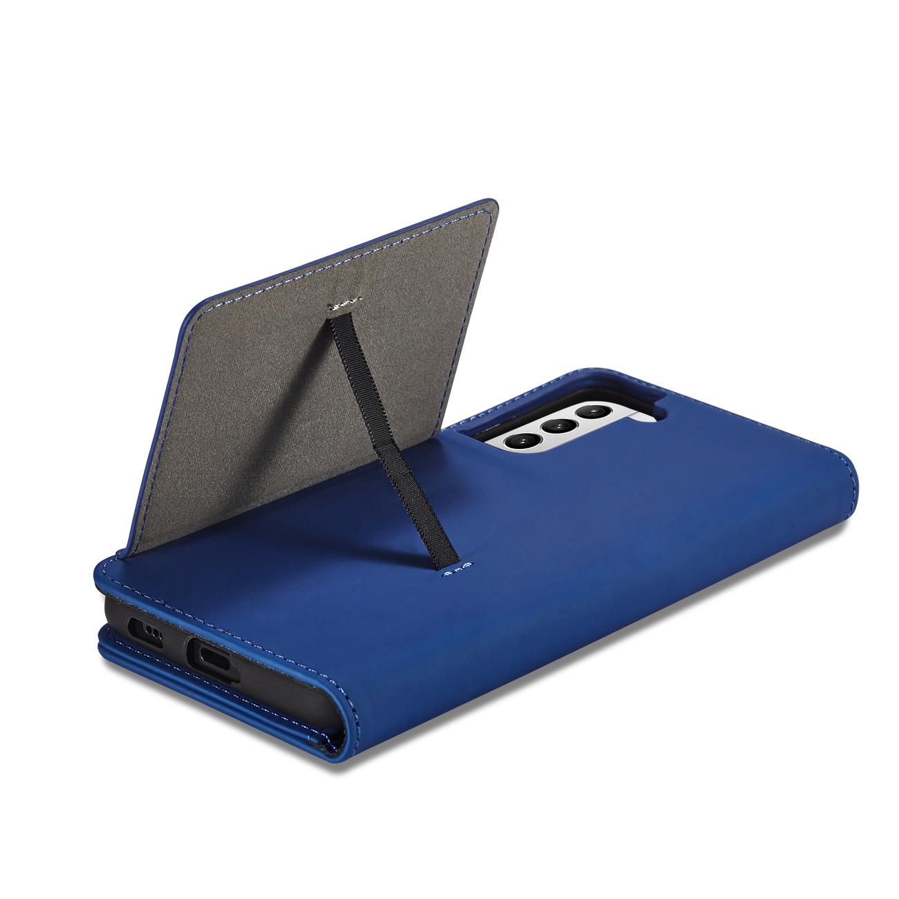 Magnet Card Case dėklas Samsung Galaxy S22+ – mėlynas -- Samsung Galaxy S22+