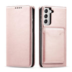 Magnet Card Case dėklas Samsung Galaxy S22+ – rožinis -- Samsung Galaxy S22+