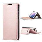 Magnet Card Case dėklas Samsung Galaxy S22+ – rožinis -- Samsung Galaxy S22+
