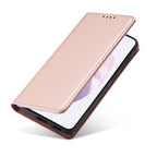 Magnet Card Case dėklas Samsung Galaxy S22+ – rožinis -- Samsung Galaxy S22+