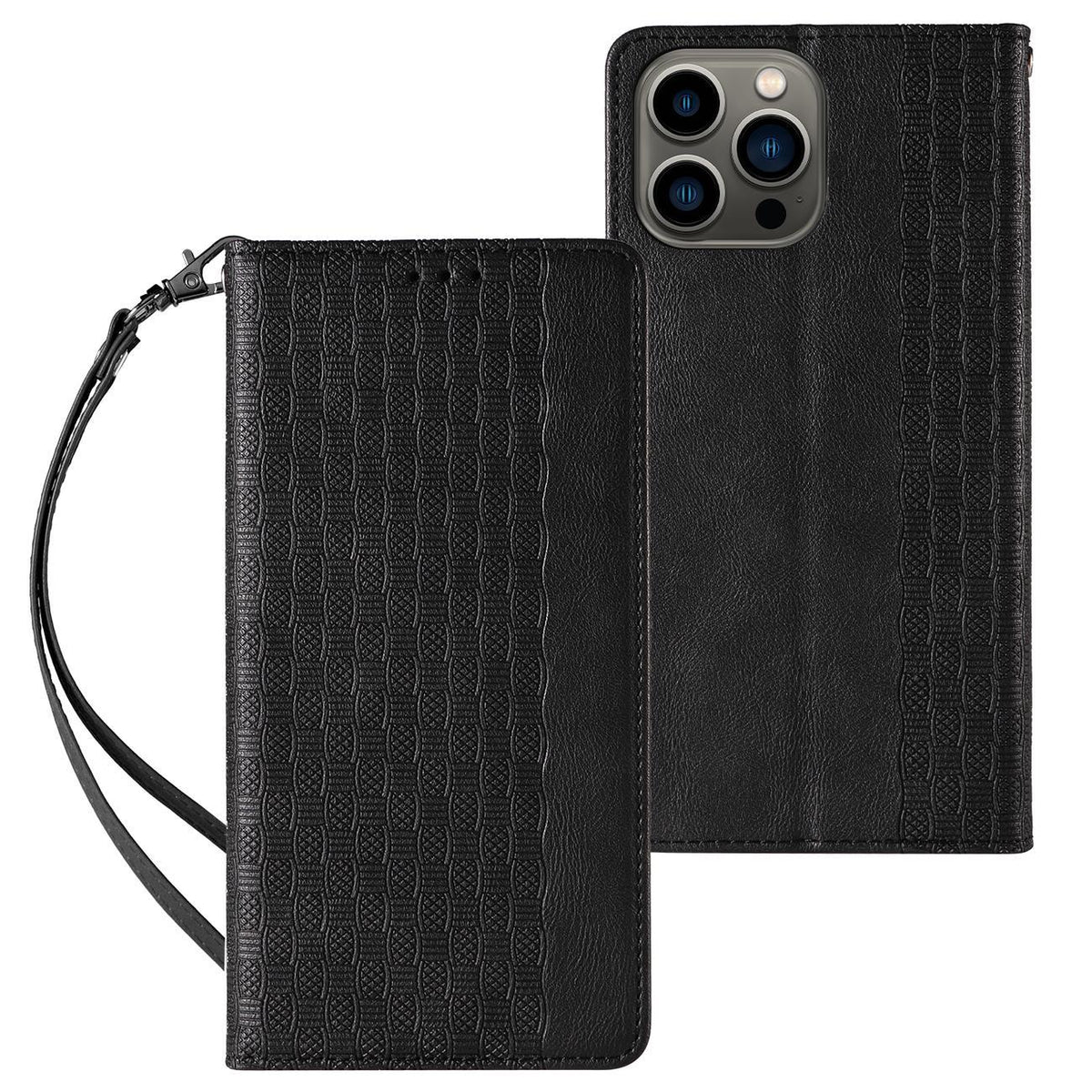 Magnet Strap dėklas iPhone 12 Pro Max – juodas -- iPhone 12 Pro Max