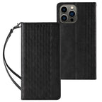 Magnetinis piniginės dėklas iPhone 13 Pro Max – juodas