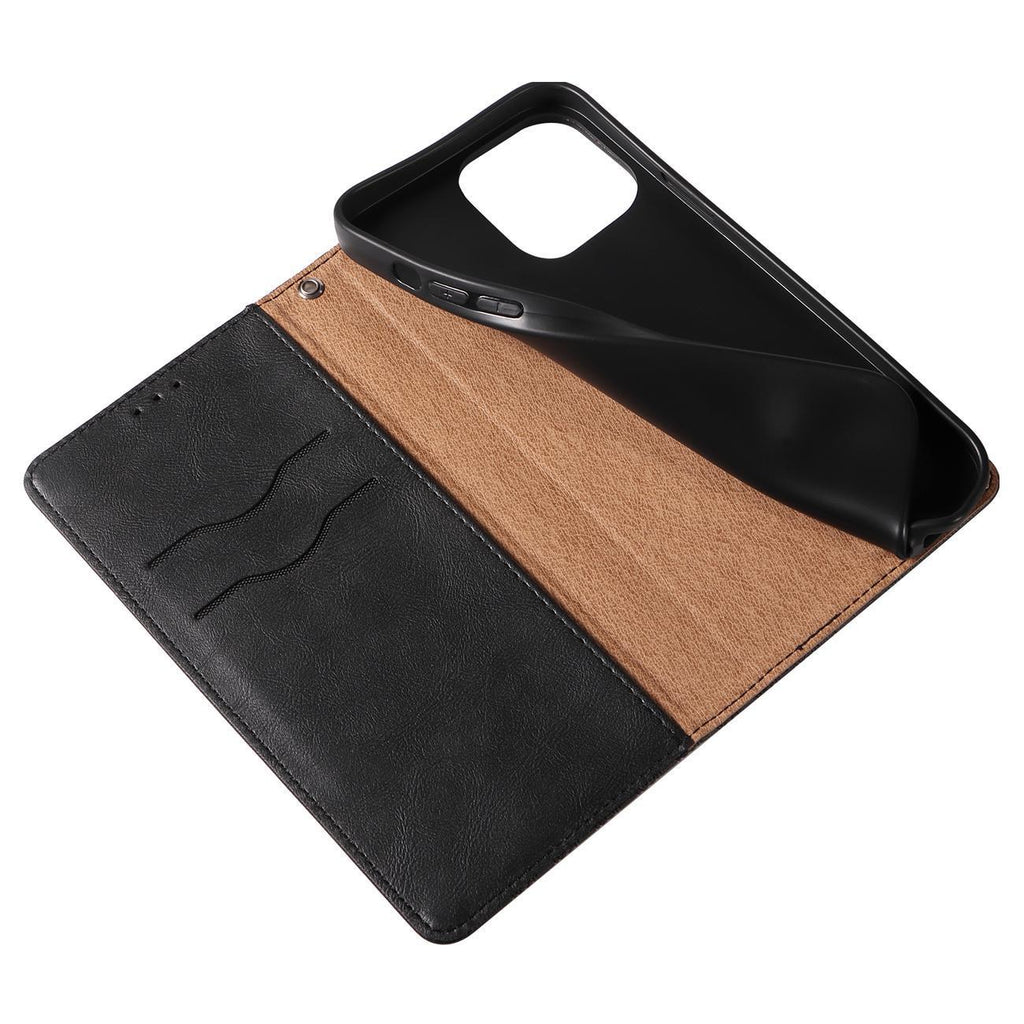 Magnetinis piniginės dėklas iPhone 13 Pro Max – juodas