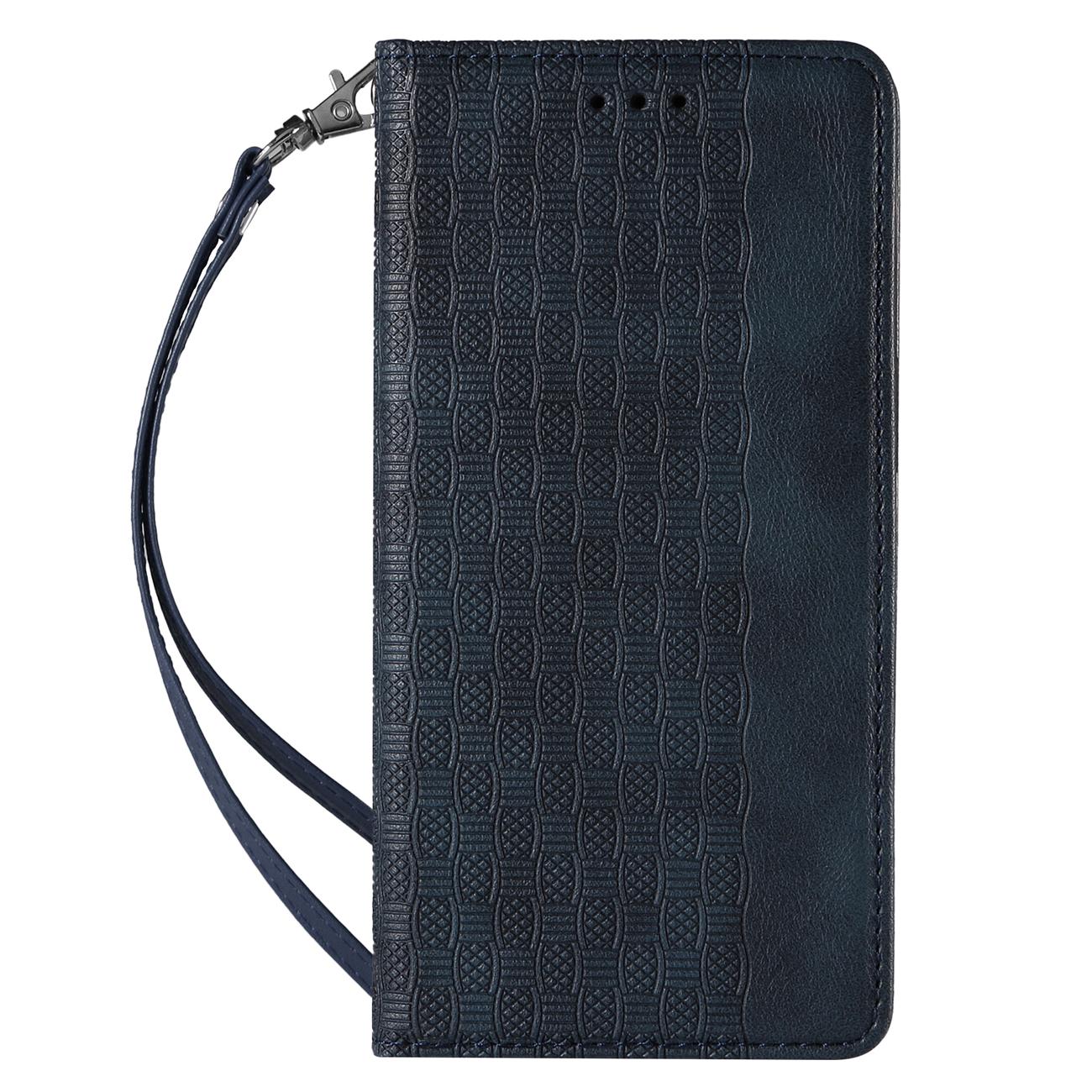 Magnet Strap dėklas-piniginė Samsung Galaxy S22+ – mėlynas -- Samsung Galaxy S22+