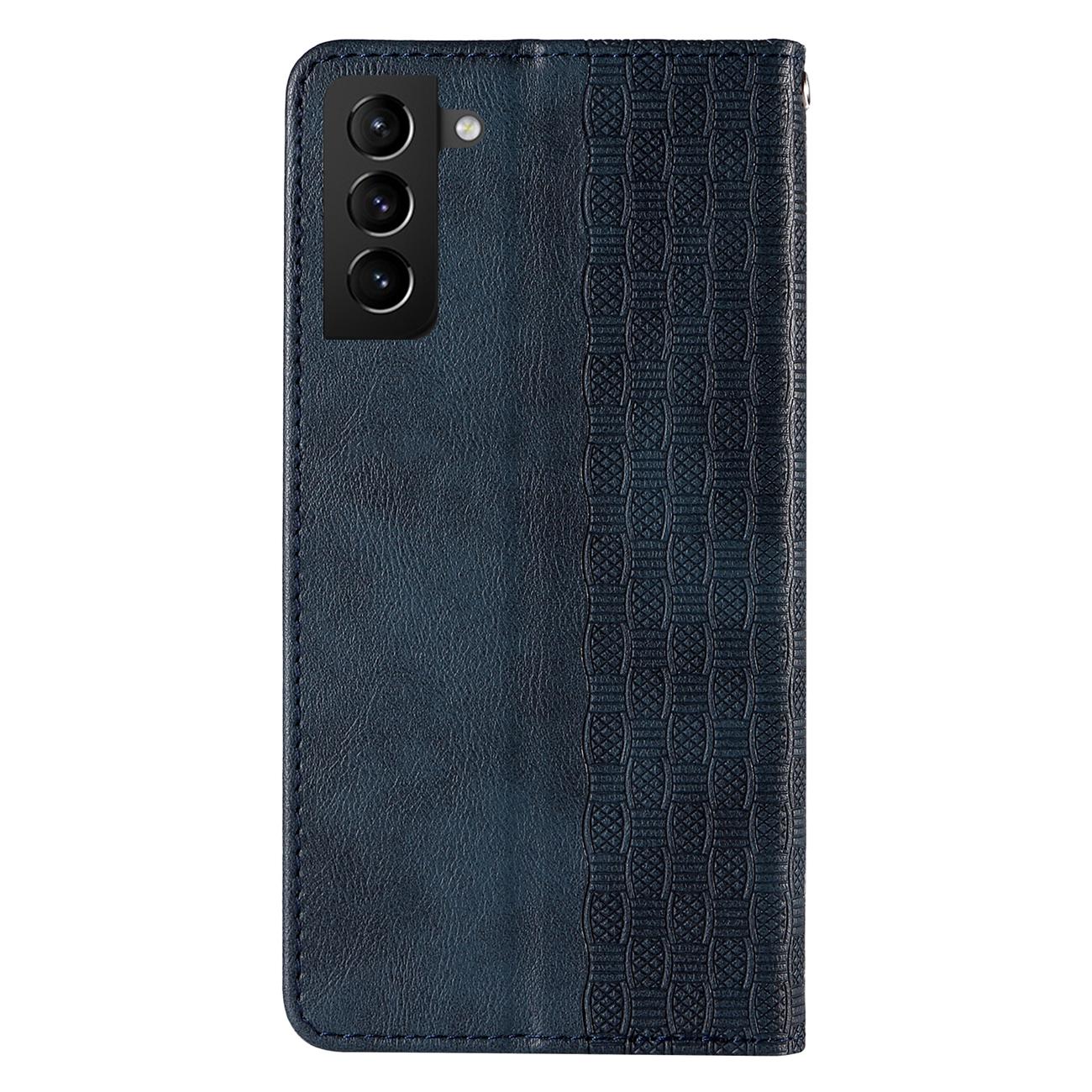 Magnet Strap dėklas-piniginė Samsung Galaxy S22+ – mėlynas -- Samsung Galaxy S22+