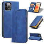 Magnet Fancy dėklas iPhone 12 Pro Max – mėlynas -- iPhone 12 Pro Max