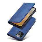 Magnet Fancy dėklas iPhone 12 Pro Max – mėlynas -- iPhone 12 Pro Max