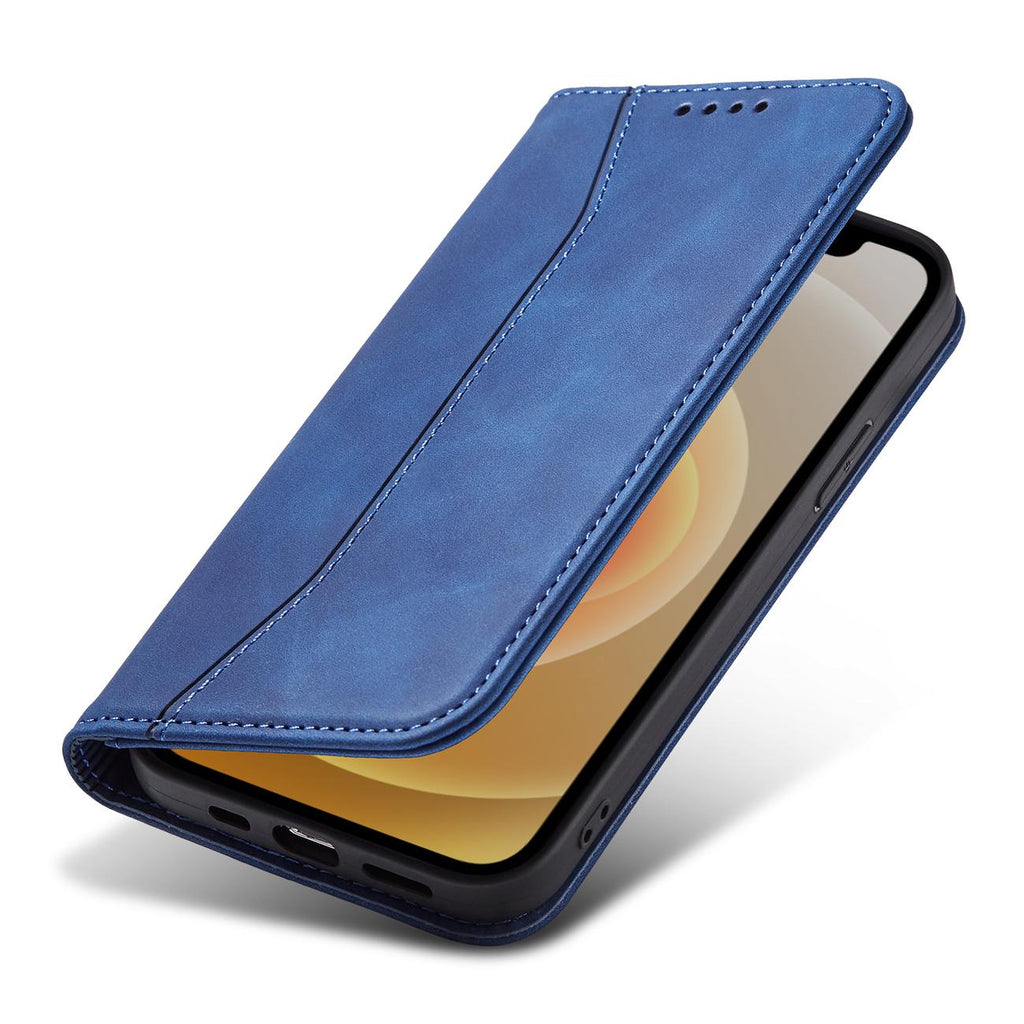 Magnet Fancy dėklas iPhone 12 Pro Max – mėlynas -- iPhone 12 Pro Max