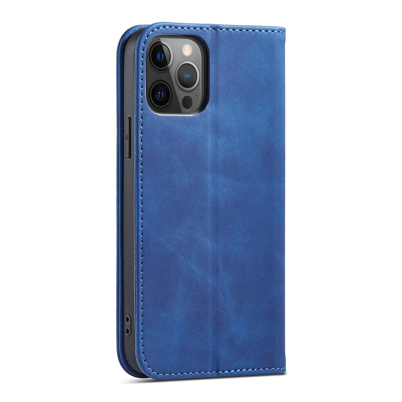 Magnet Fancy dėklas iPhone 12 Pro Max – mėlynas -- iPhone 12 Pro Max