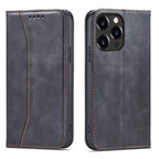 Magnet Fancy dėklas iPhone 13 Pro Max – juodas, piniginė