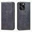 Magnet Fancy dėklas iPhone 13 Pro Max – juodas, piniginė