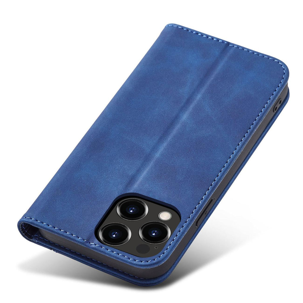 Magnet Fancy dėklas iPhone 13 Pro Max – mėlynas